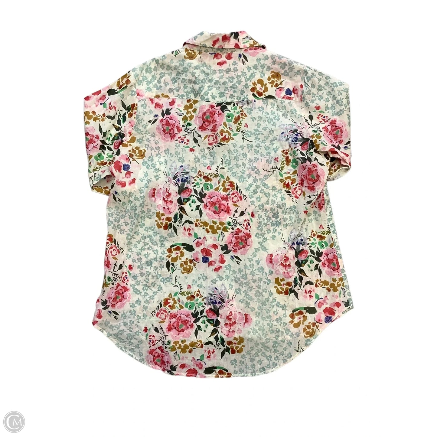 Top Long Sleeve By Cmc In Floral Print, Size: 1x