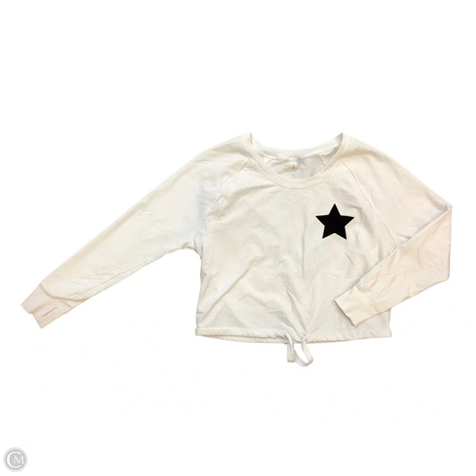 Sweatshirt Crewneck By Anthropologie In White, Size: S