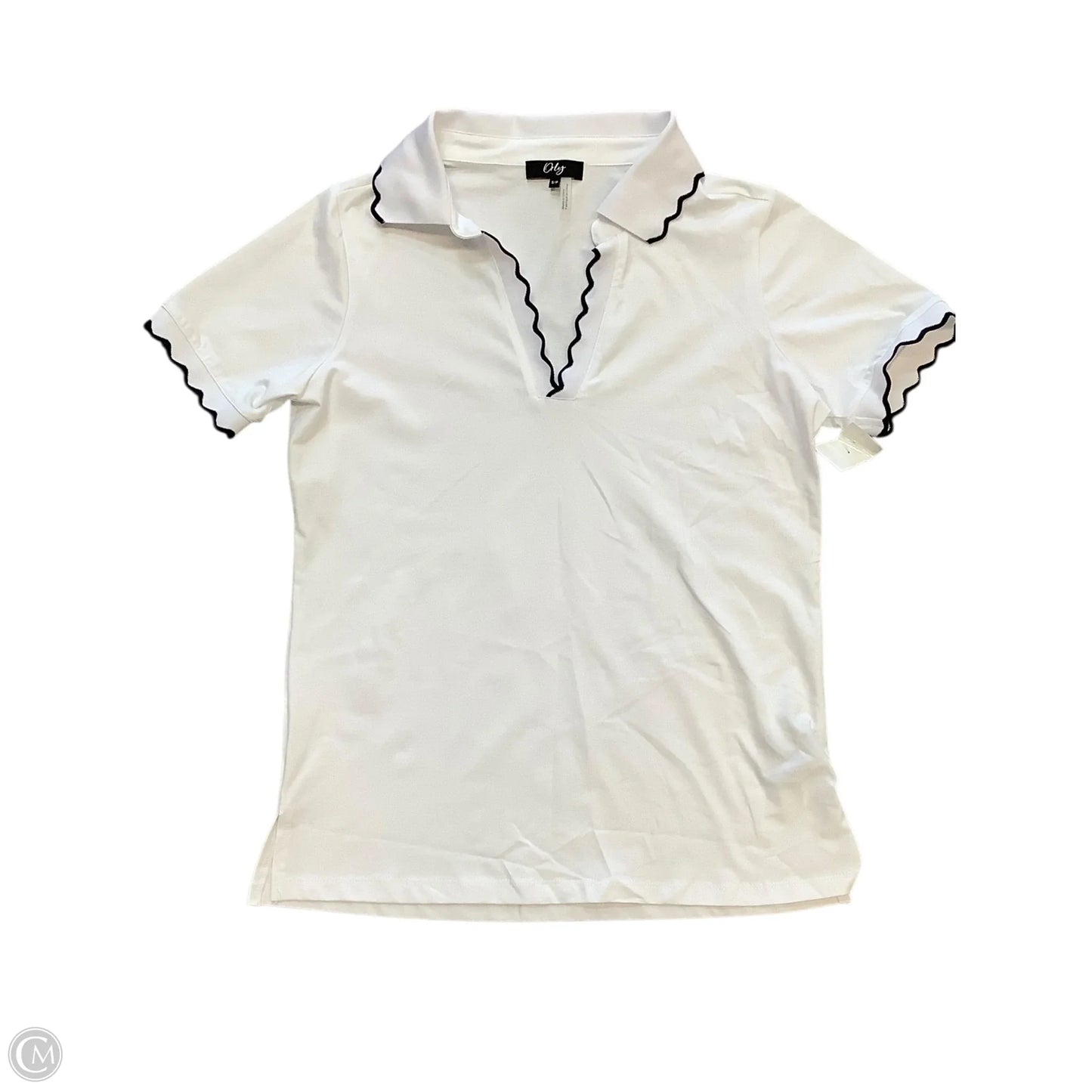Top Short Sleeve By Cmc In White, Size: S