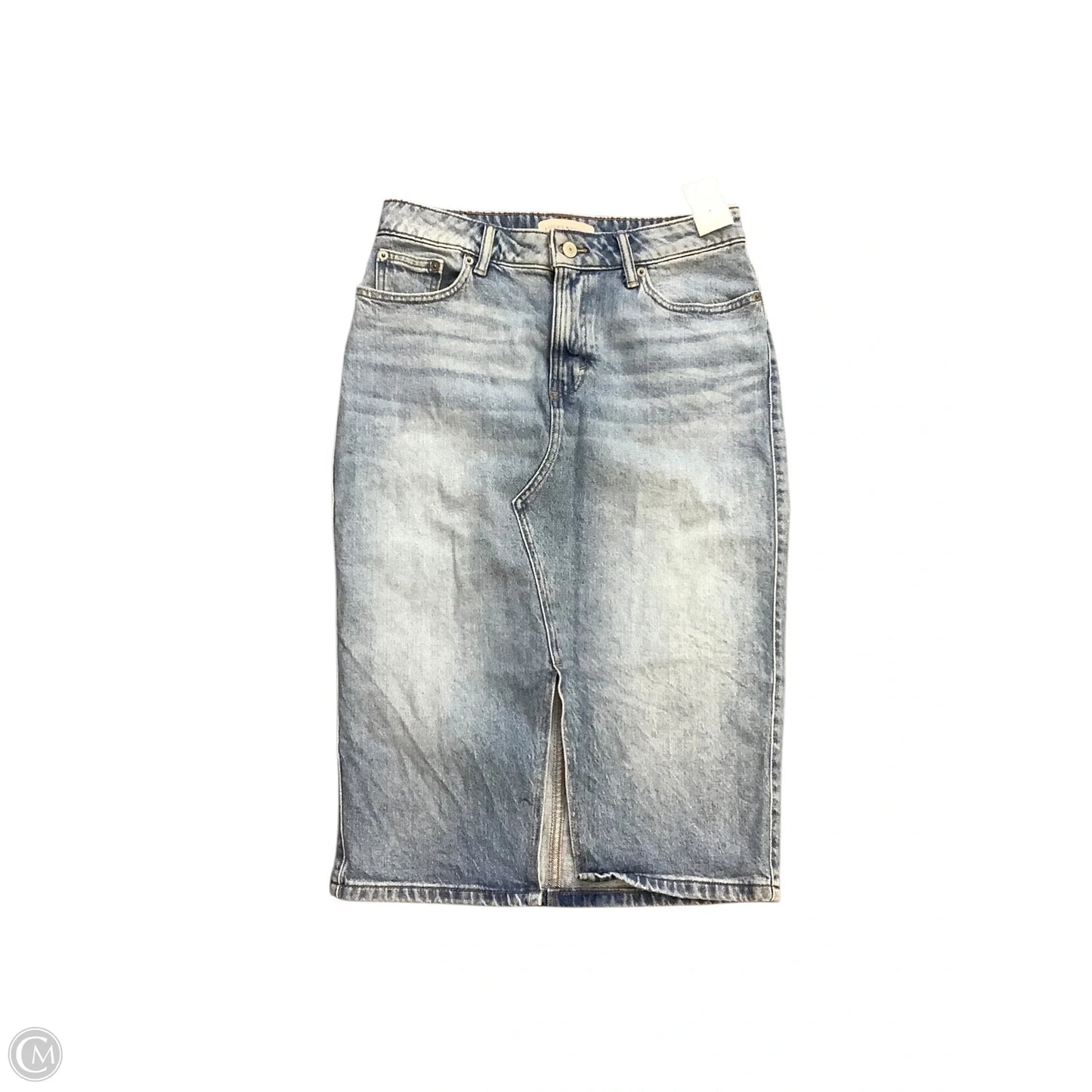 Skirt Midi By Lucky Brand In Blue Denim, Size: 4