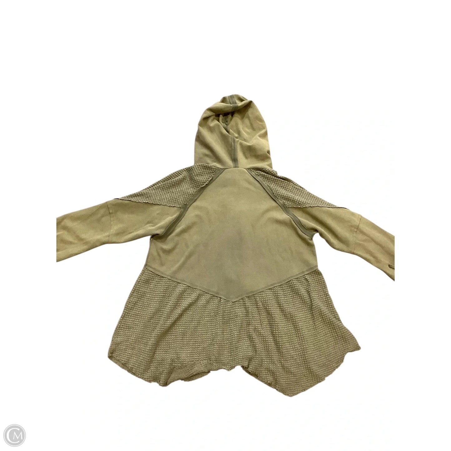 Sweatshirt Hoodie By Pol In Green, Size: M