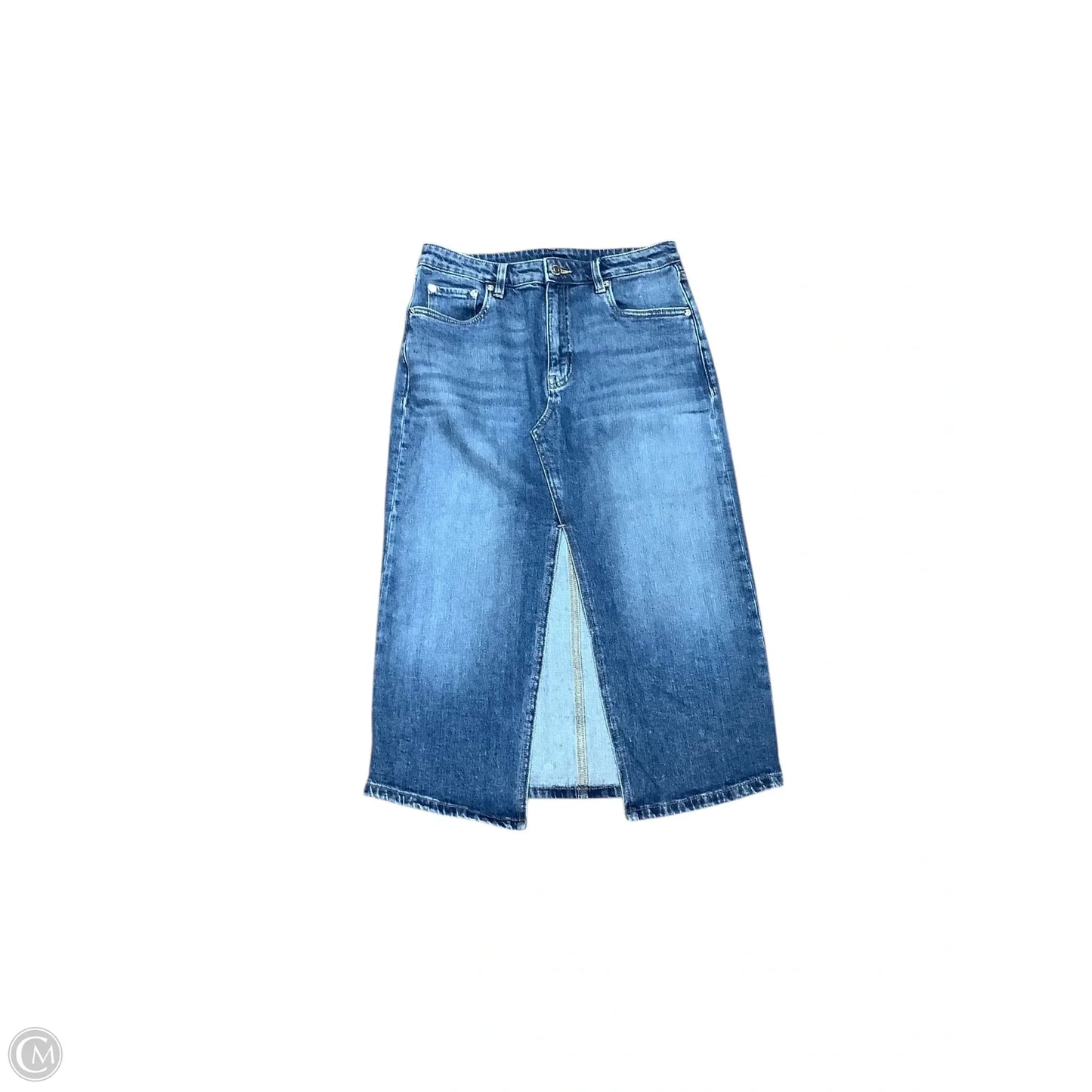 Skirt Midi By Steve Madden In Blue Denim, Size: S