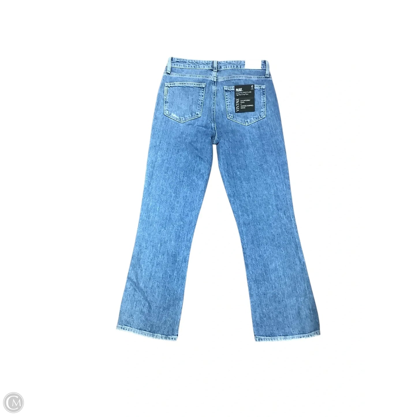 Jeans Straight By Paige In Blue Denim, Size: 4