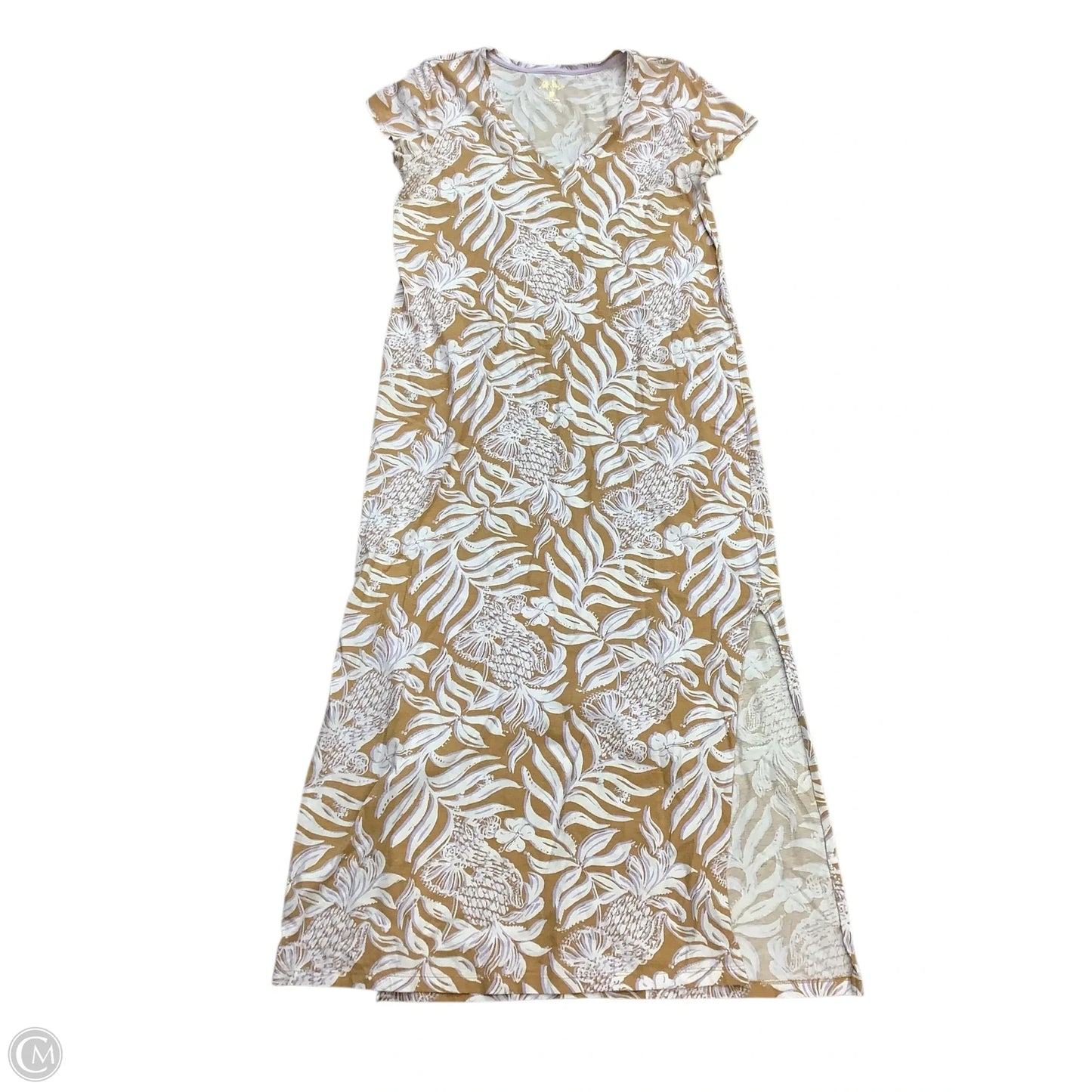 Dress Designer By Lilly Pulitzer In Tan, Size: L