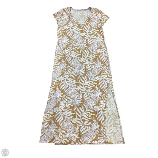 Dress Designer By Lilly Pulitzer In Tan, Size: L