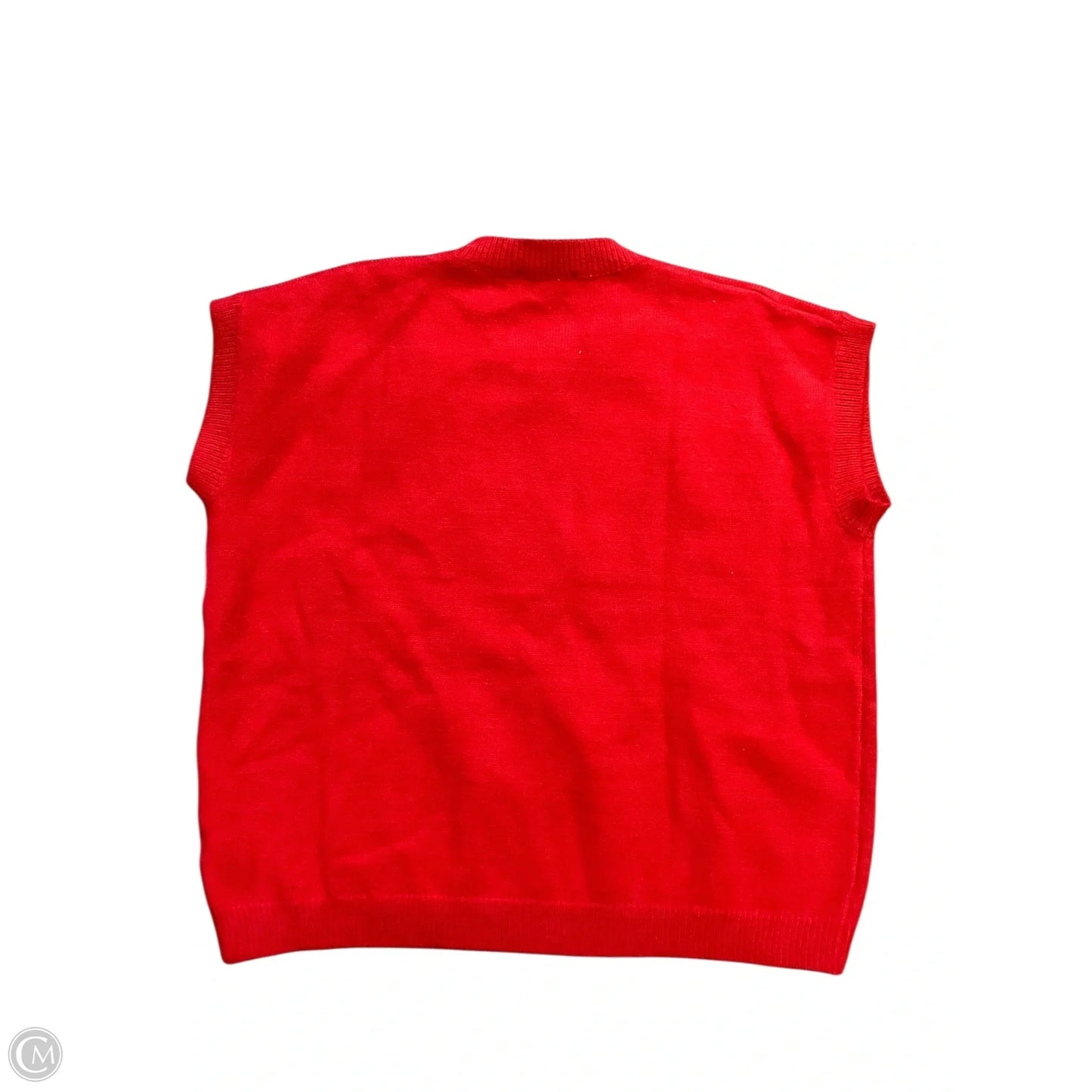 Sweater Short Sleeve By Cmc In Red, Size: M