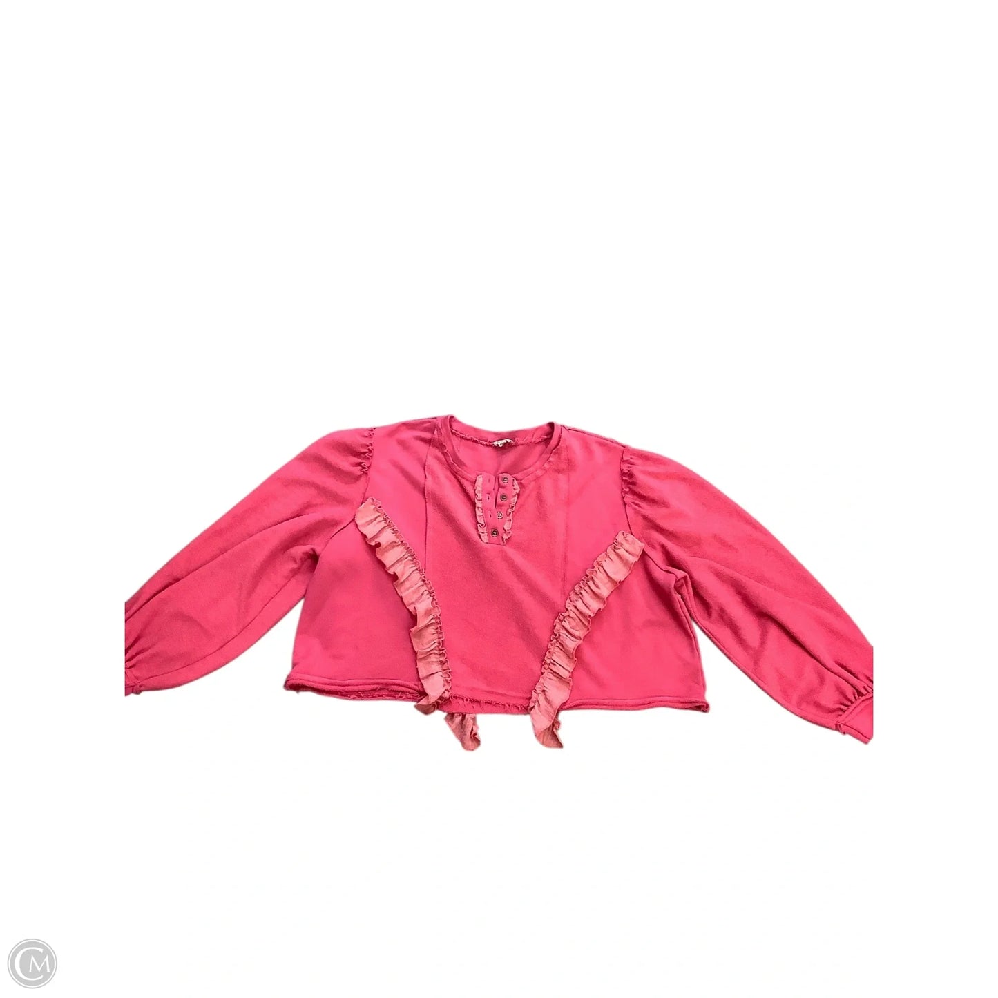 Top Long Sleeve By Pol In Pink, Size: M