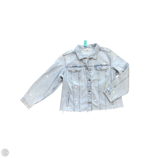 Jacket Denim By Maurices In Blue Denim, Size: 2x