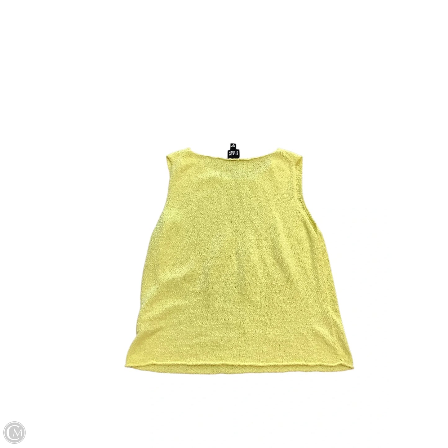Top Sleeveless By Eileen Fisher In Yellow, Size: L
