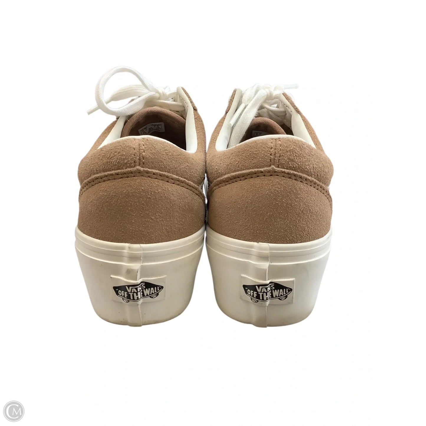 Shoes Sneakers By Vans In Tan, Size: 7.5