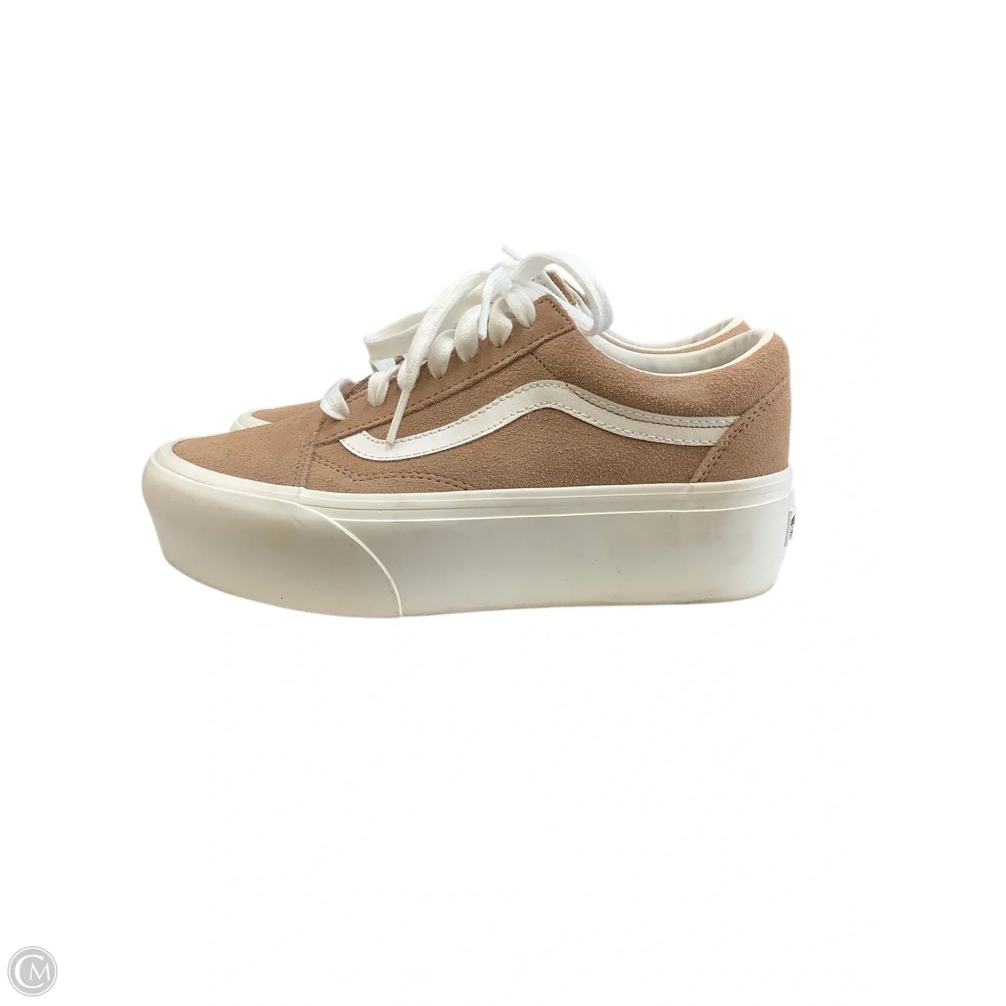 Shoes Sneakers By Vans In Tan, Size: 7.5