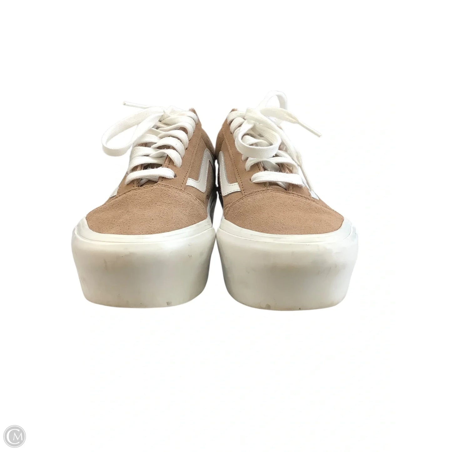 Shoes Sneakers By Vans In Tan, Size: 7.5
