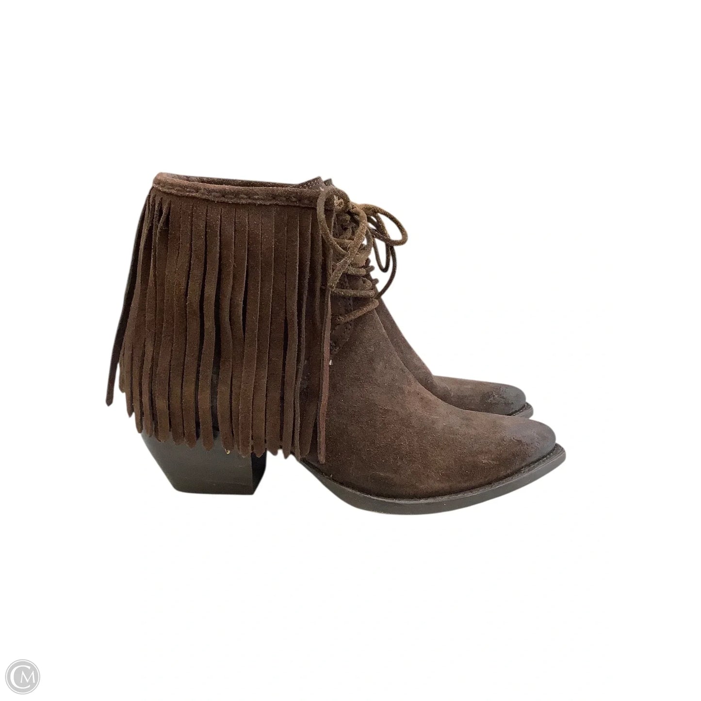 Boots Designer By Frye In Brown, Size: 8