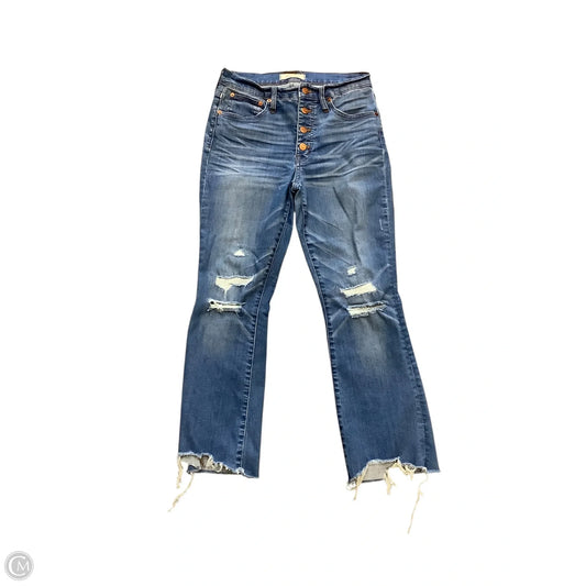 Jeans Straight By Madewell In Blue Denim, Size: 4 (27)