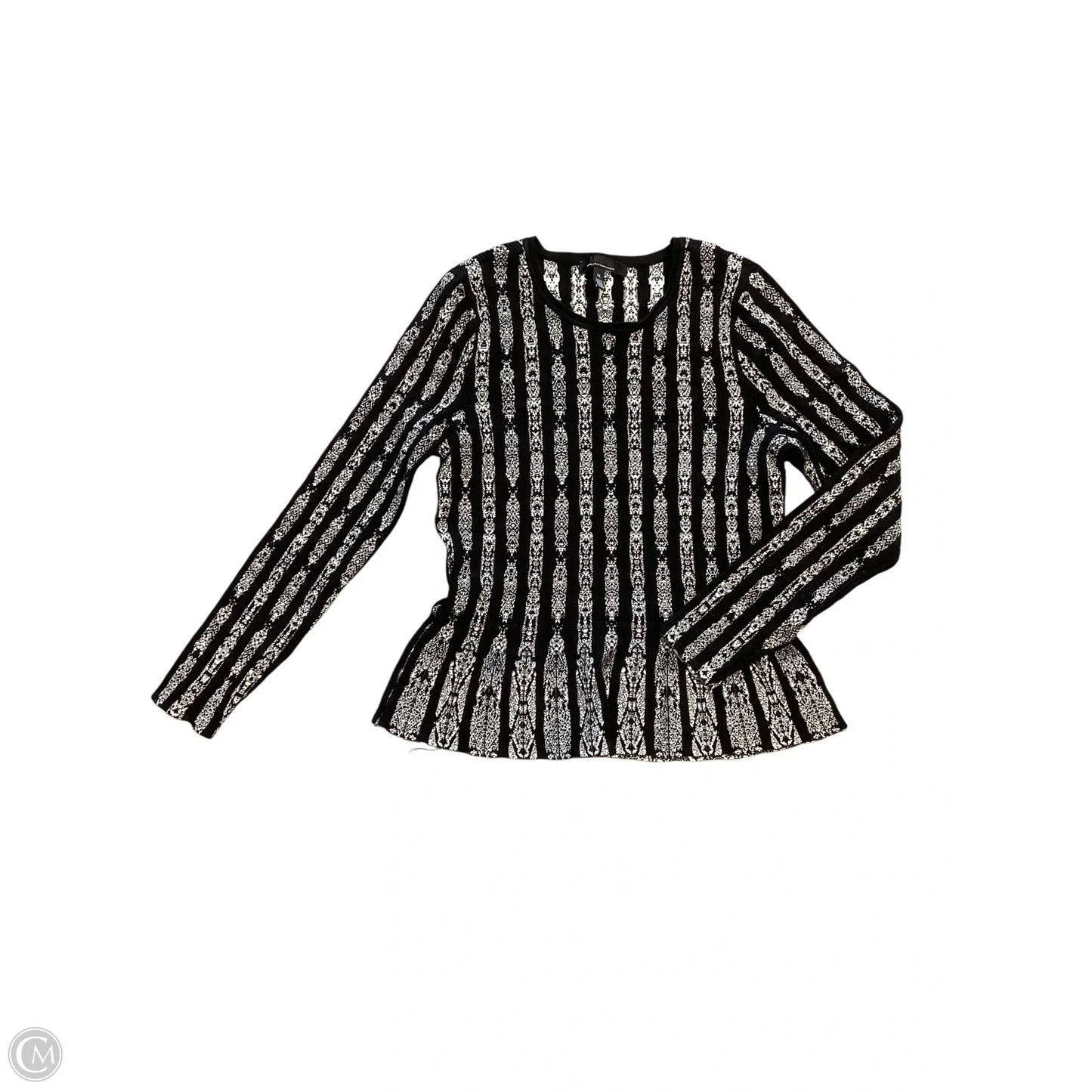 Top Long Sleeve By White House Black Market In Black, Size: Xl