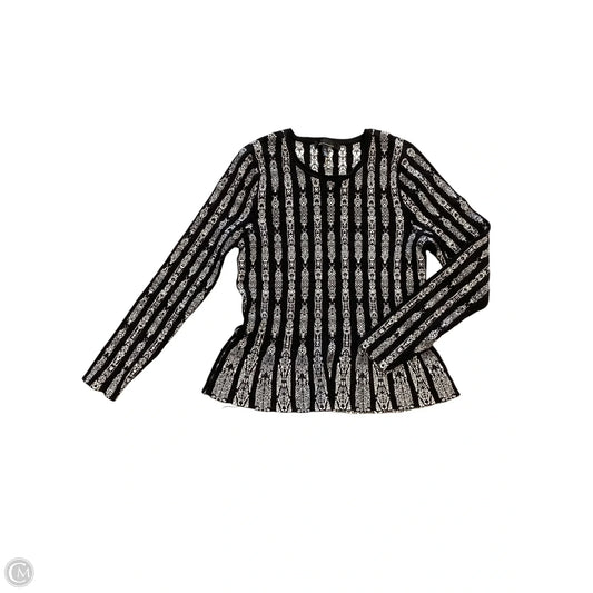 Top Long Sleeve By White House Black Market In Black, Size: Xl