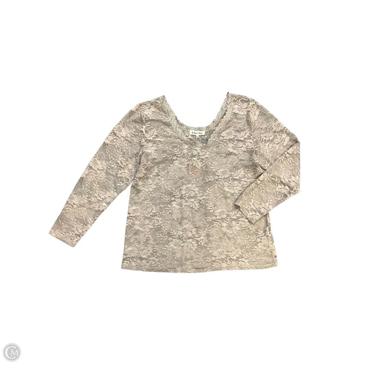 Top Long Sleeve By Cmb In Multi-colored, Size: L