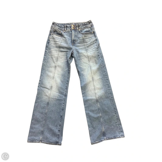 Jeans Wide Leg By Loft In Blue Denim, Size: 4