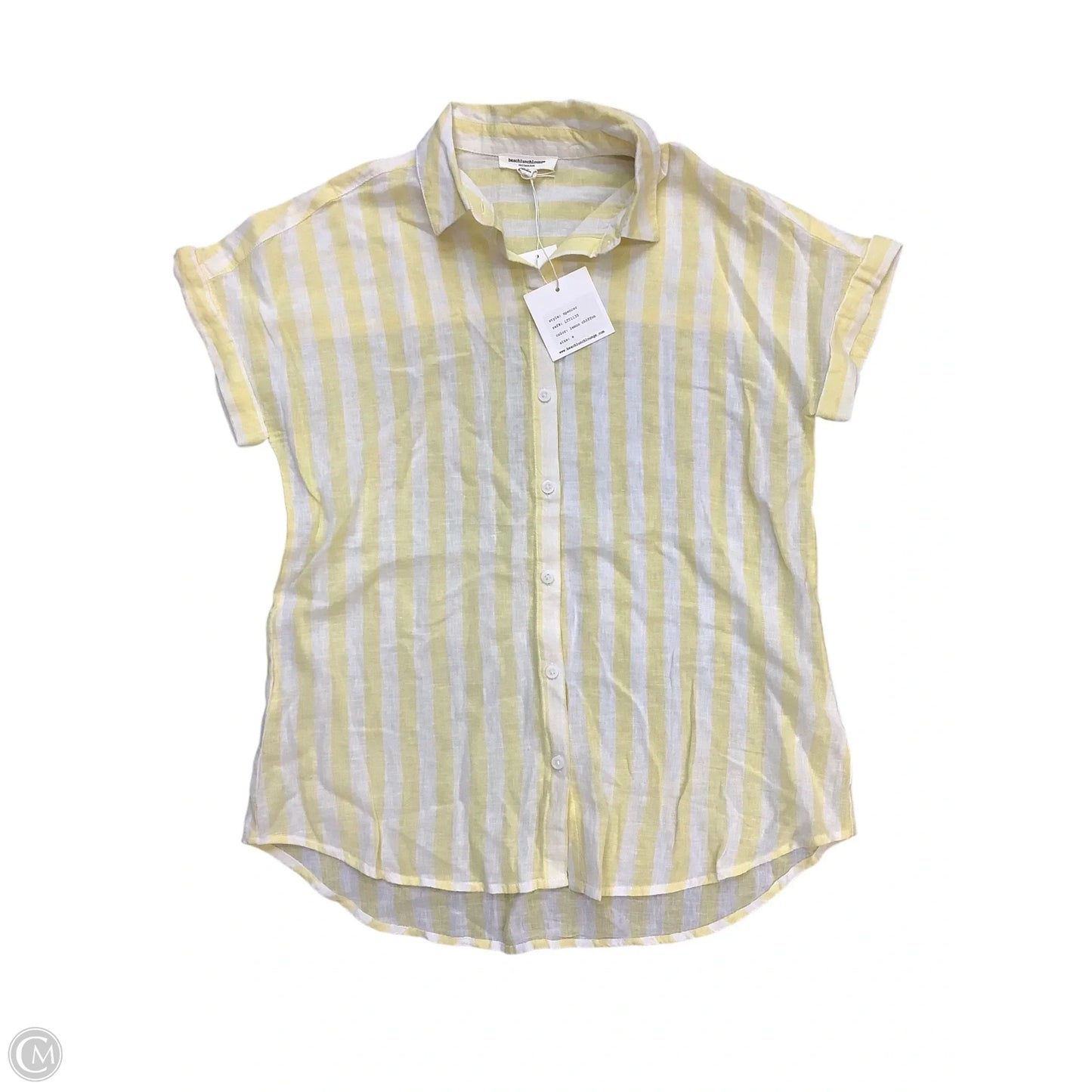 Top Short Sleeve By Beachlunchlounge In Striped Pattern, Size: S