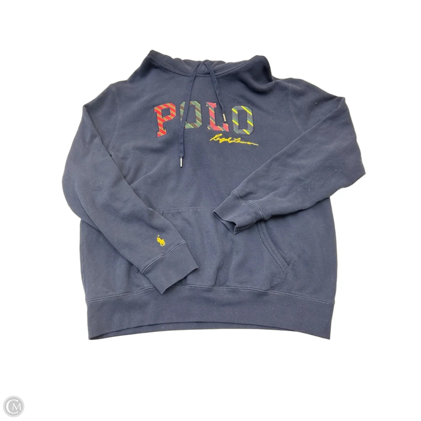 Sweatshirt Hoodie By Pol In Blue, Size: Xl