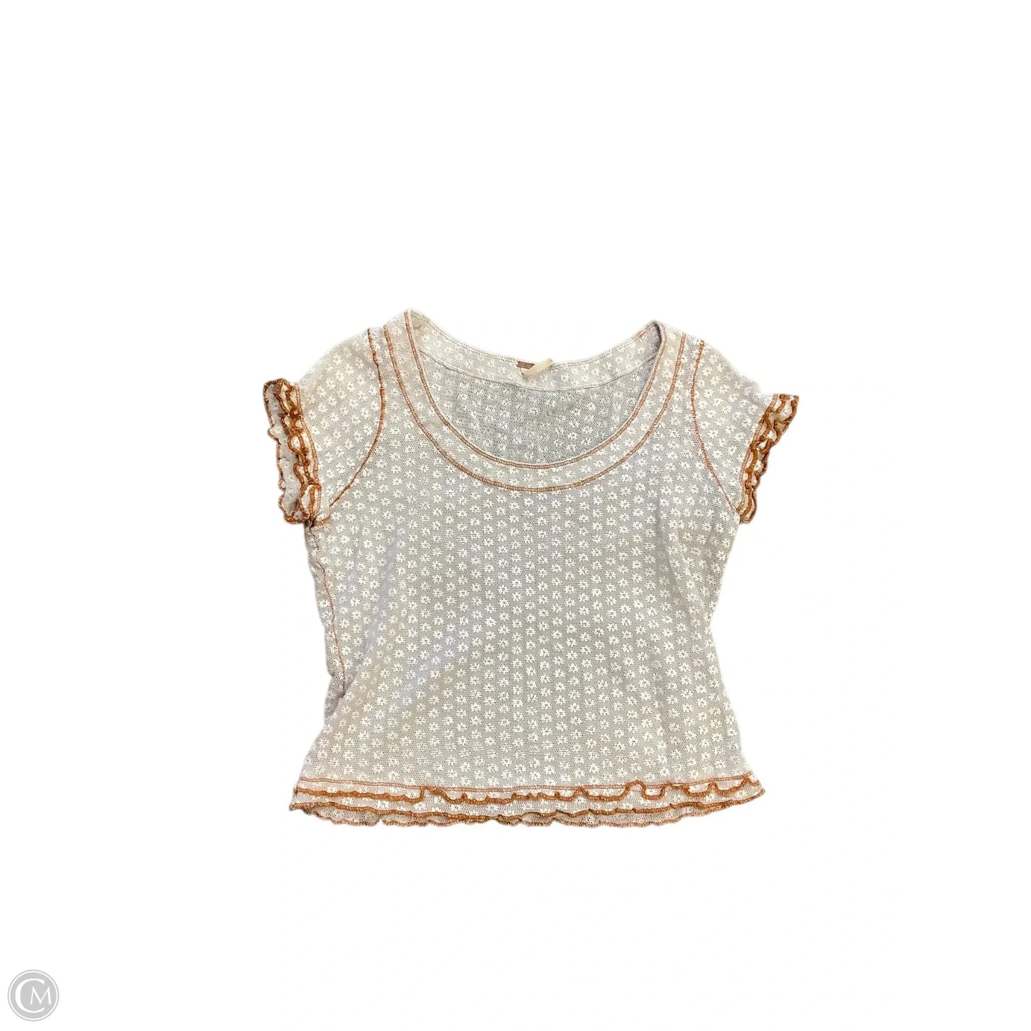 Top Short Sleeve Basic By Free People In White, Size: M