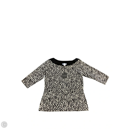 Top Long Sleeve By St. John In Black, Size: L