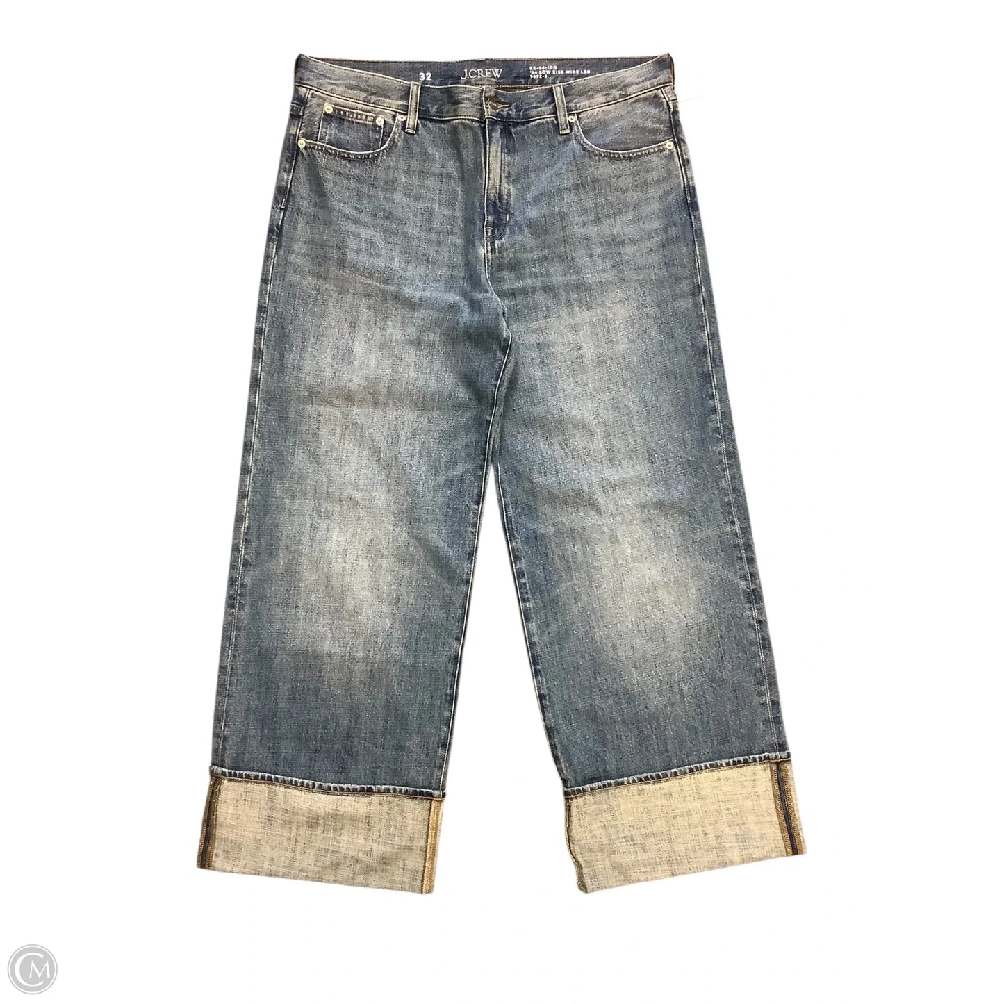Jeans Wide Leg By J. Crew In Blue Denim, Size: 14