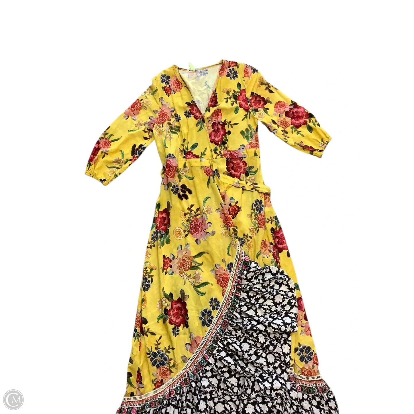 Dress Casual Maxi By Farm Rio In Yellow, Size: Xs