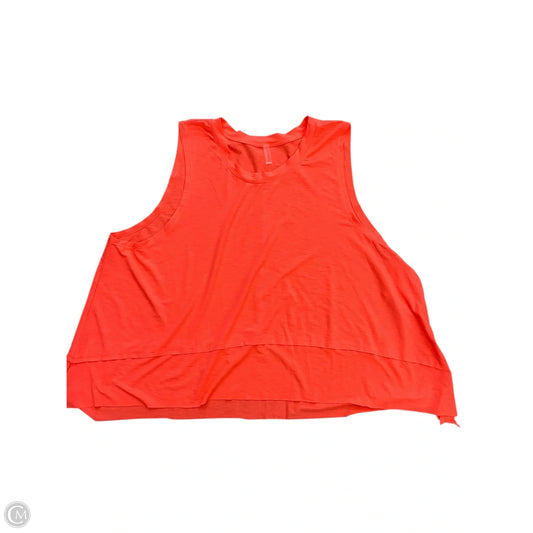 Athletic Tank Top By Free People In Orange, Size: Xl