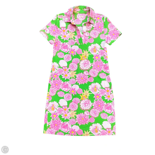 Dress Designer By Lilly Pulitzer In Green & Pink, Size: S