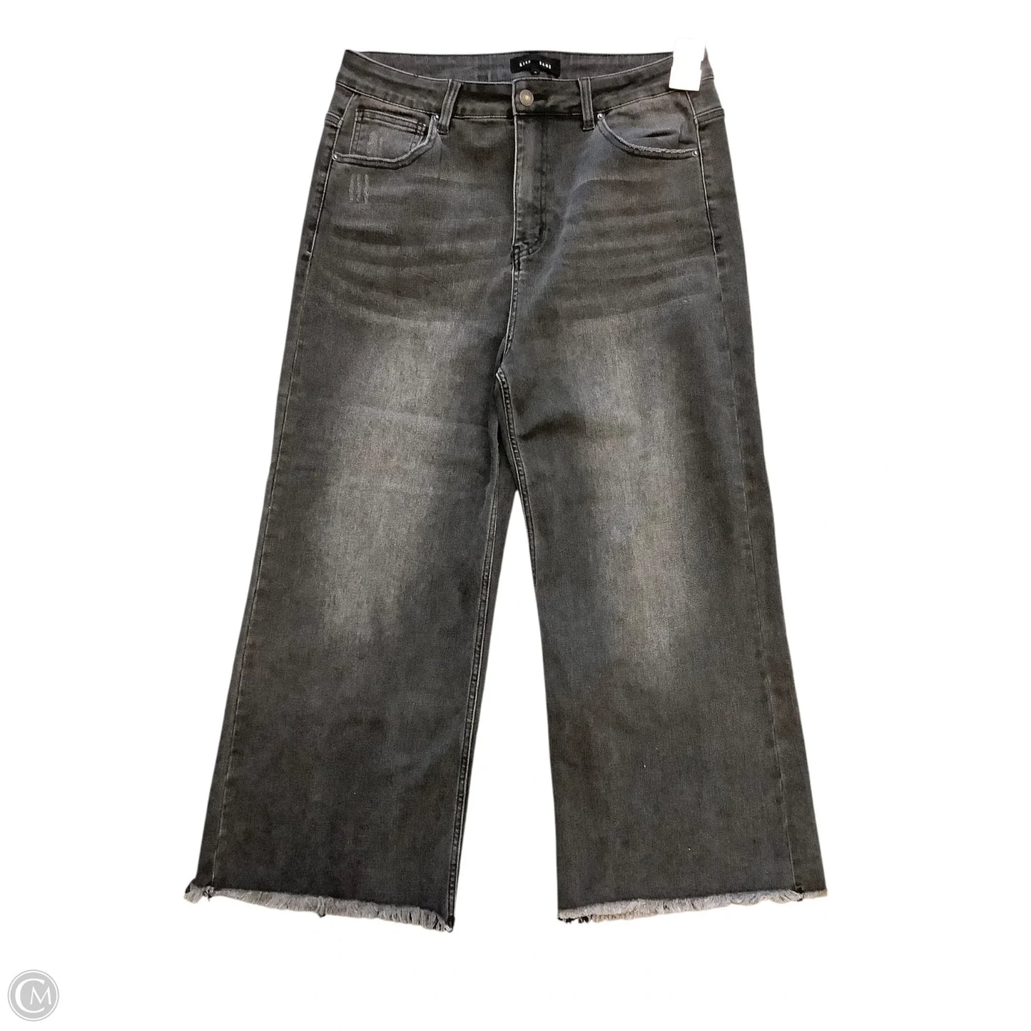 Jeans Wide Leg By Risen In Black, Size: 1x