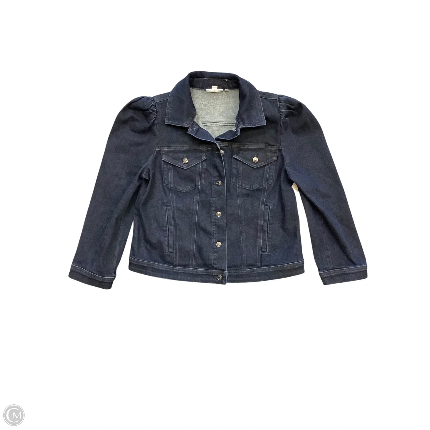 Jacket Denim By Chicos In Blue Denim, Size: M