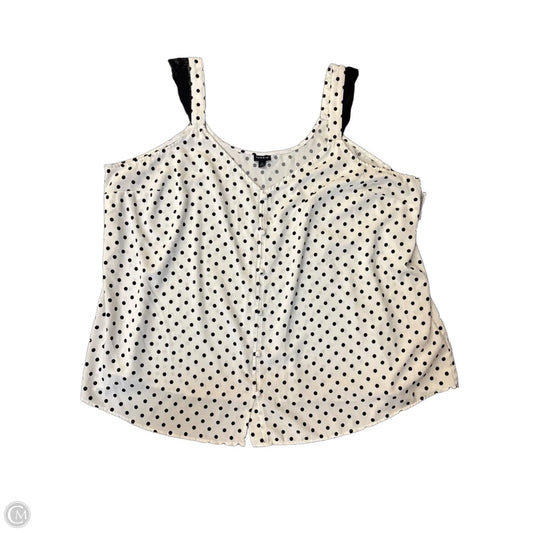 Top Sleeveless Basic By Torrid In Polkadot Pattern, Size: 3x