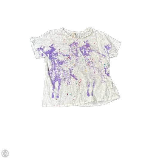 Top Short Sleeve By Cma In White, Size: Osfm