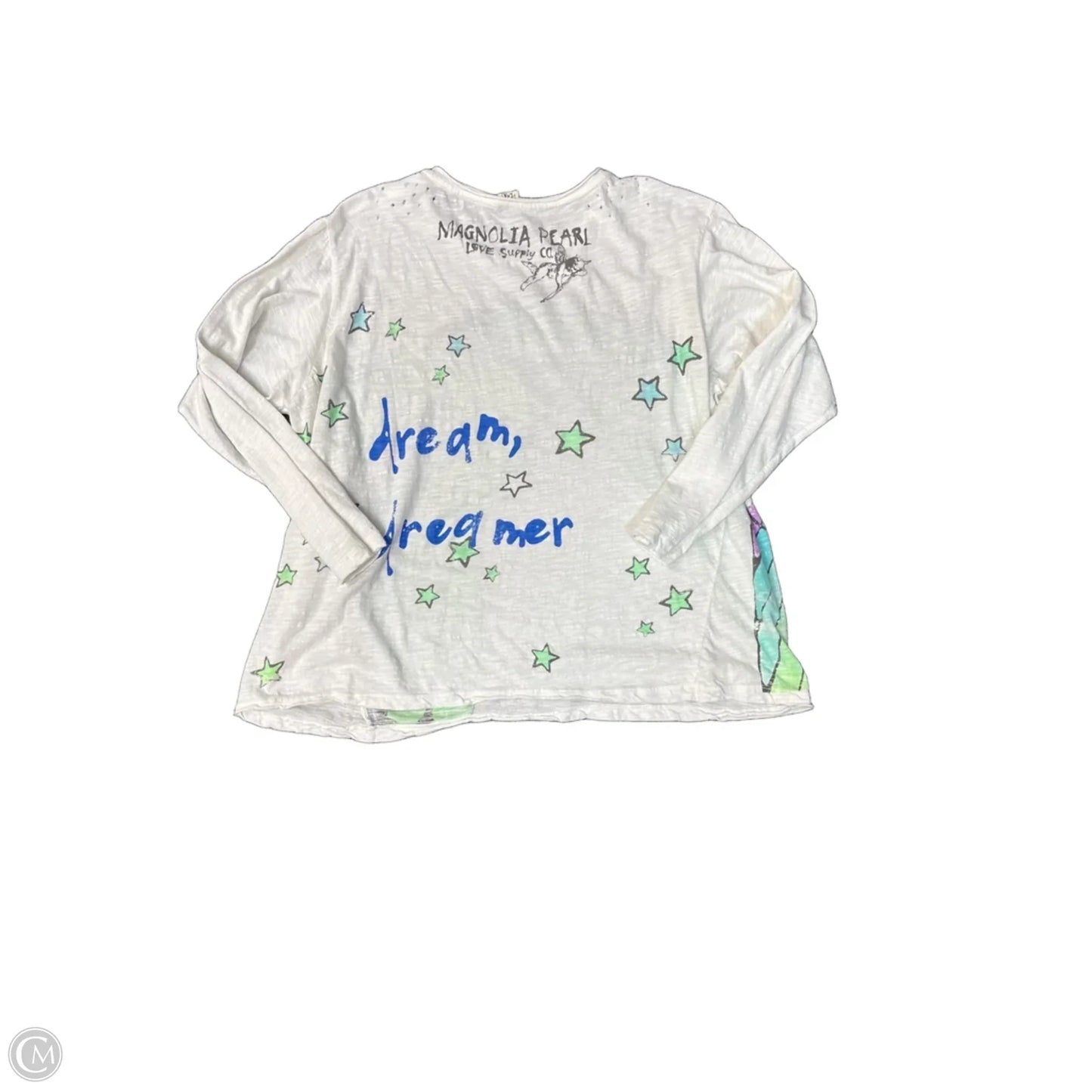 Top Long Sleeve By Cma In White, Size: Osfm