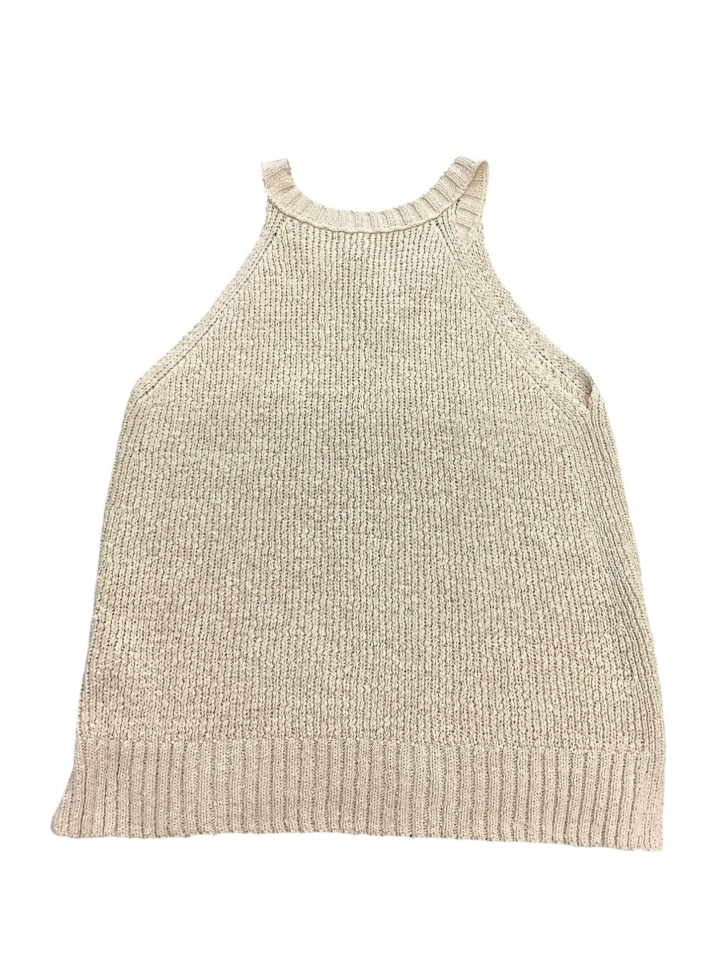 Vest Sweater By J Crew In Cream, Size: Xl