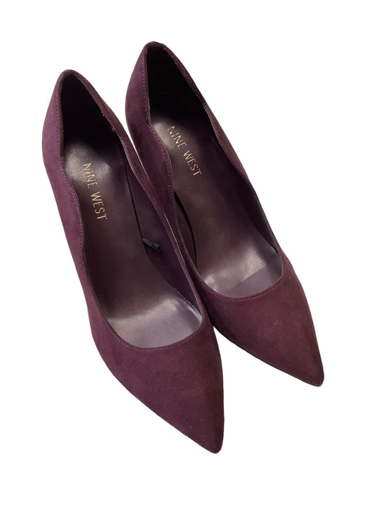 Shoes Heels Stiletto By Nine West In Purple, Size: 7.5