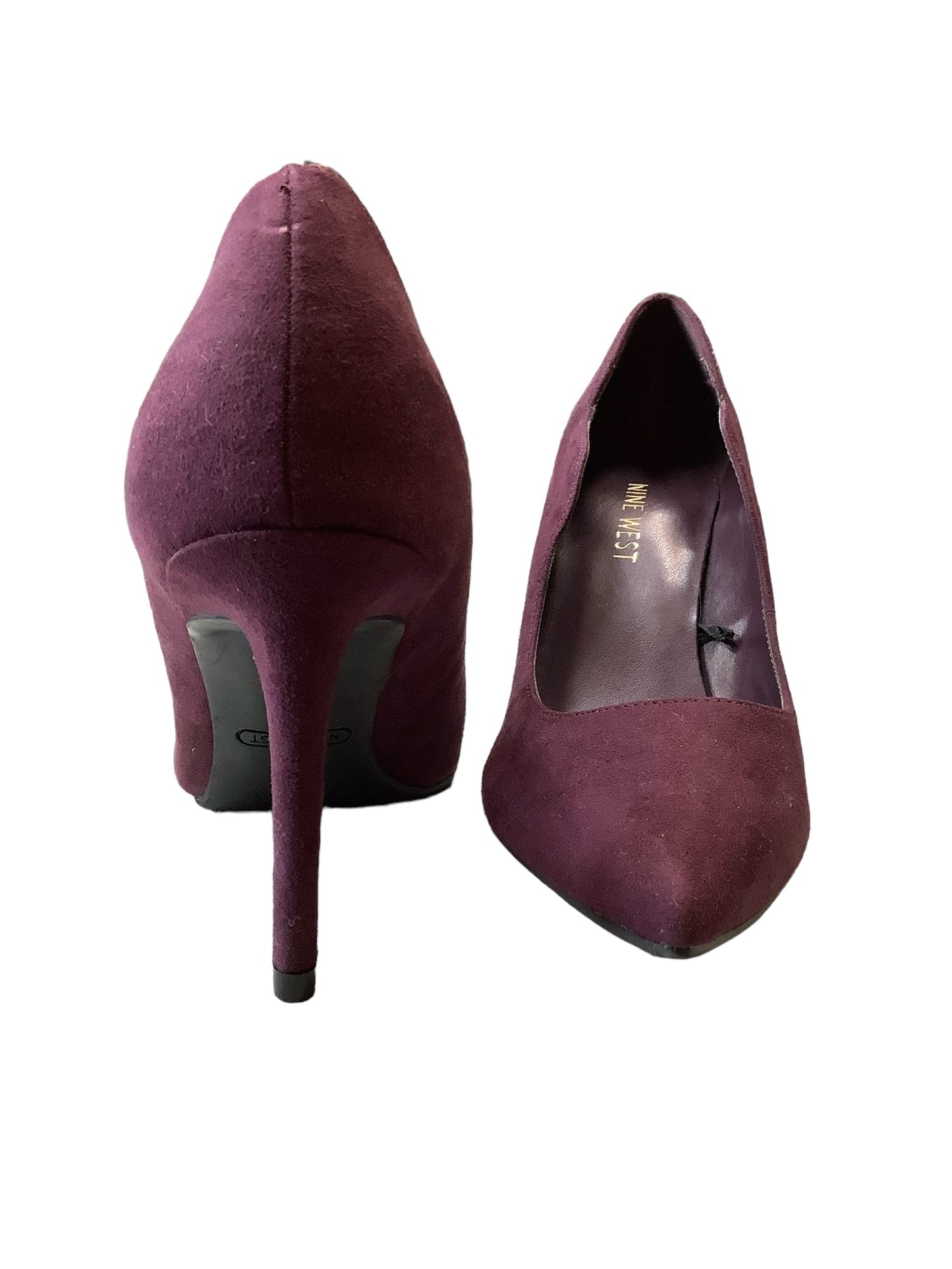 Shoes Heels Stiletto By Nine West In Purple, Size: 7.5