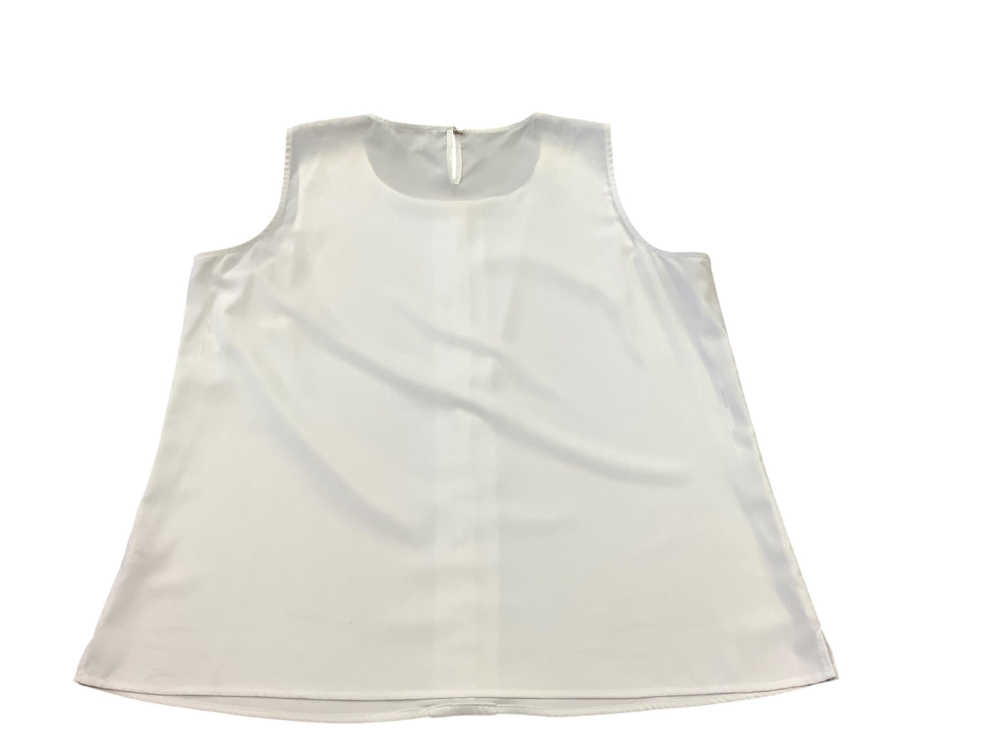 Top Sleeveless Basic By Calvin Klein In White, Size: Xl