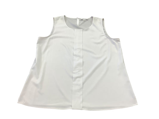 Top Sleeveless Basic By Calvin Klein In White, Size: Xl