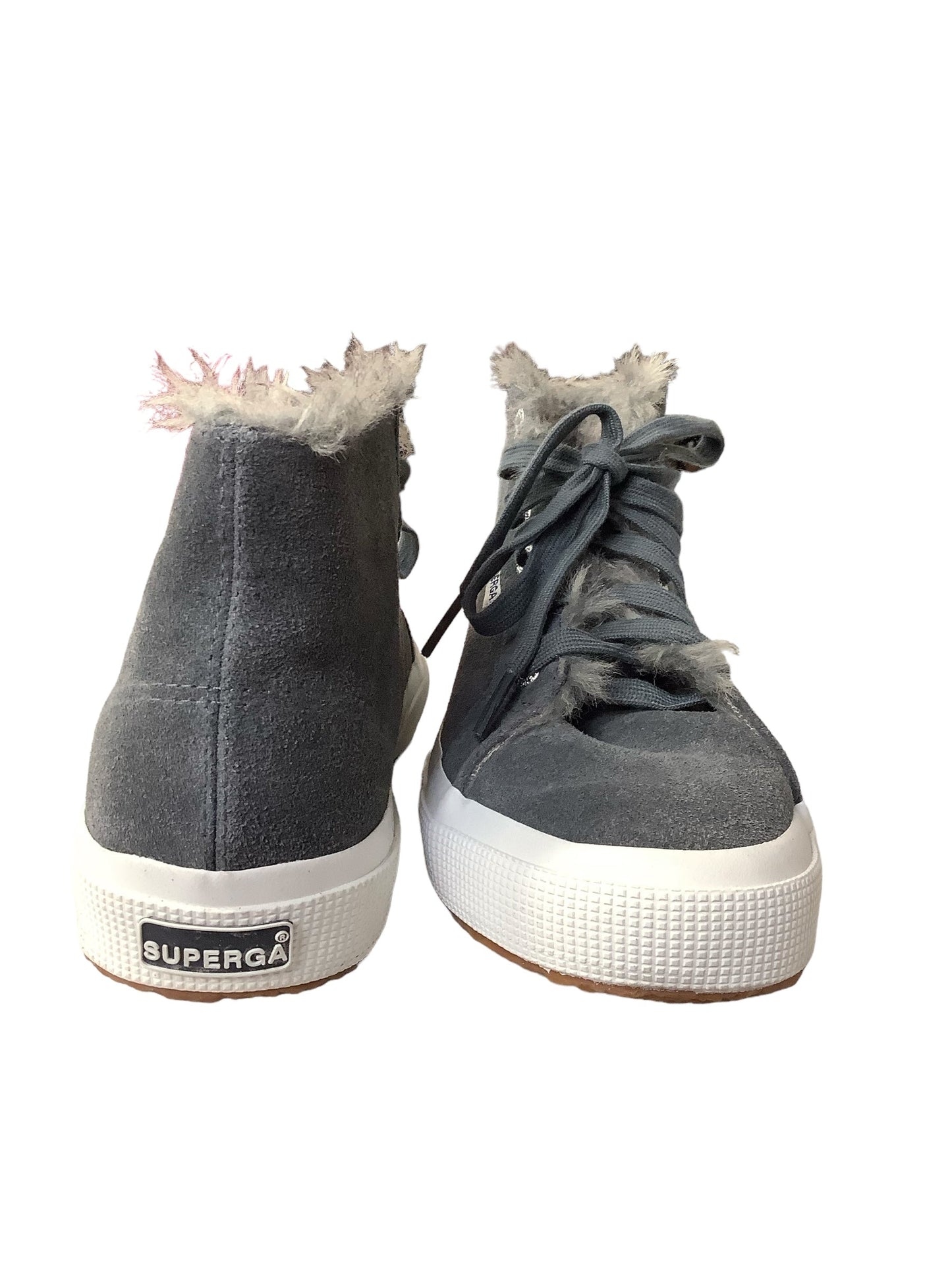 Boots Ankle Flats By Superga In Grey, Size: 7