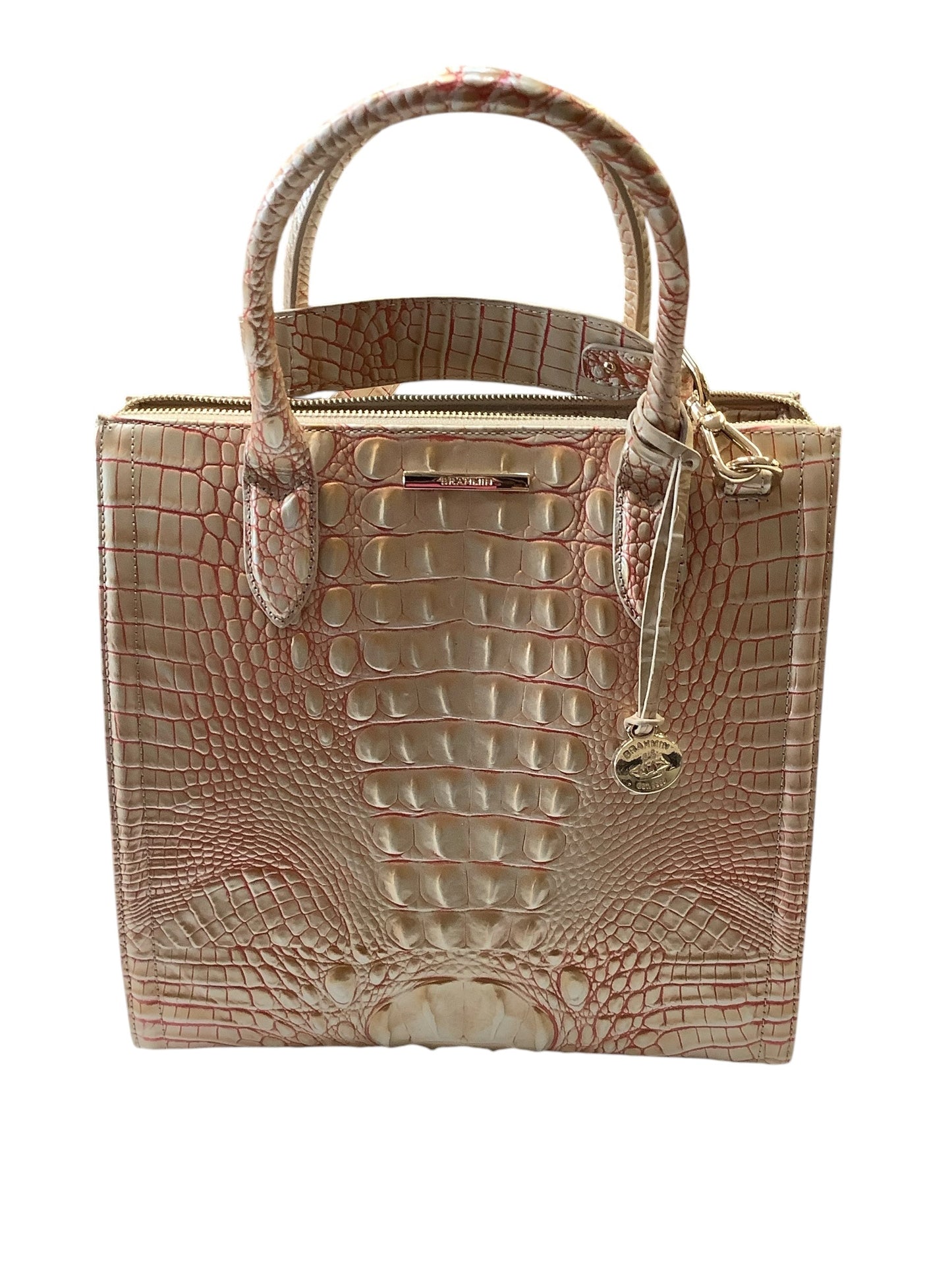 Handbag Designer By Brahmin, Size: Large