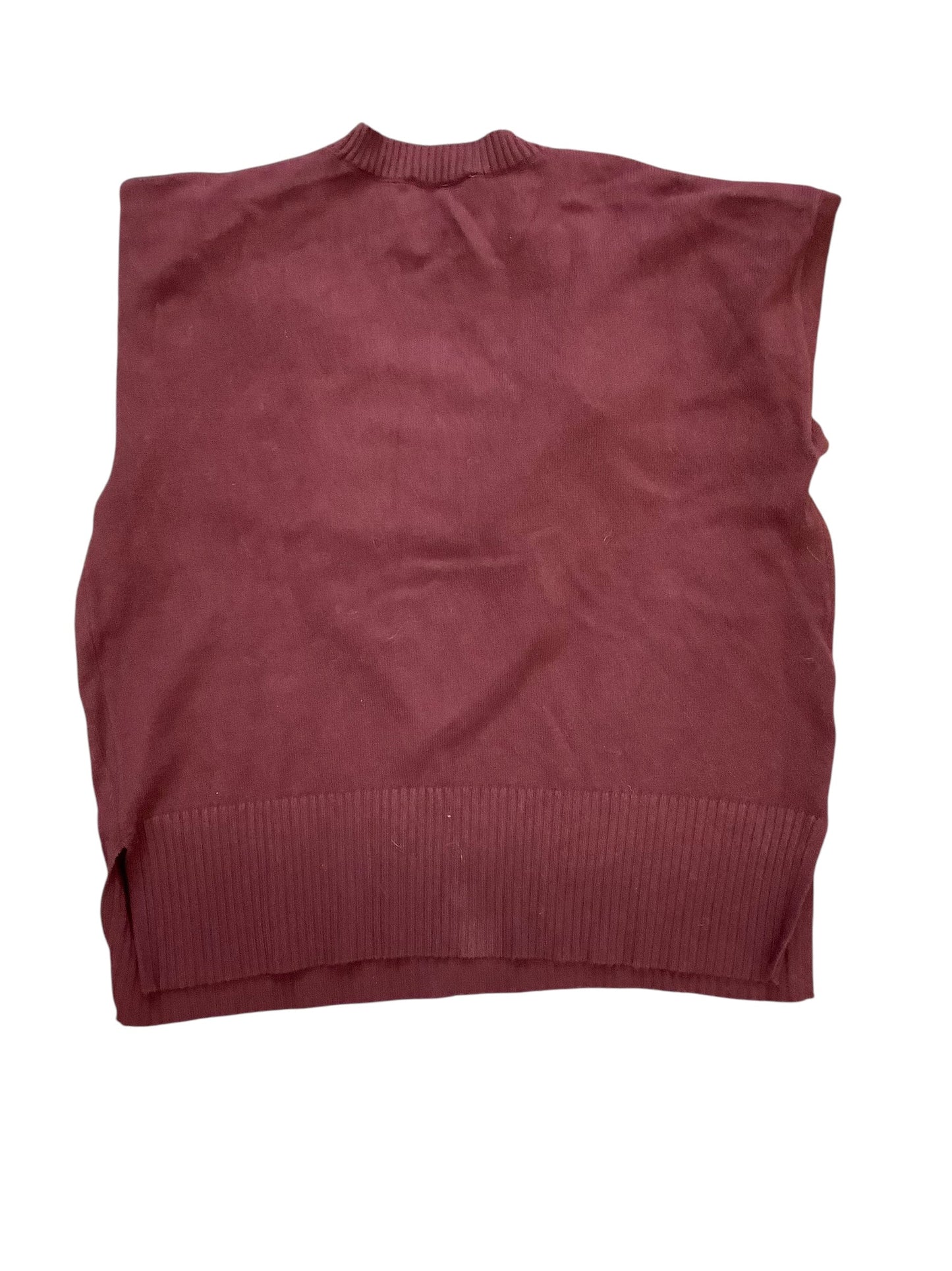 Sweater By Loft In Maroon, Size: Xl