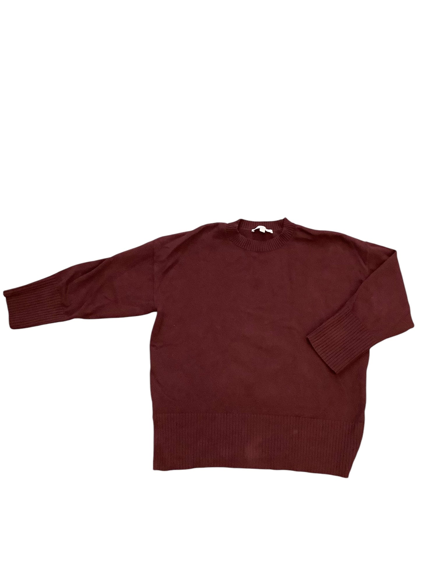 Sweater By Loft In Maroon, Size: Xl