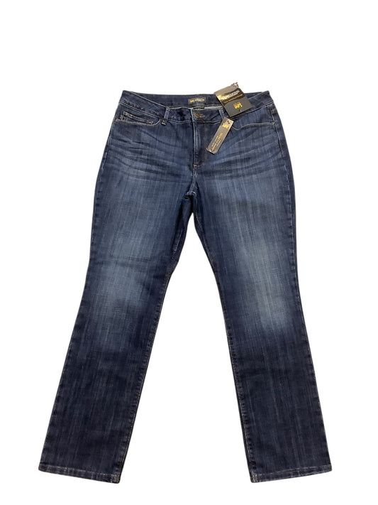 Jeans Straight By Lee In Blue Denim, Size: 16