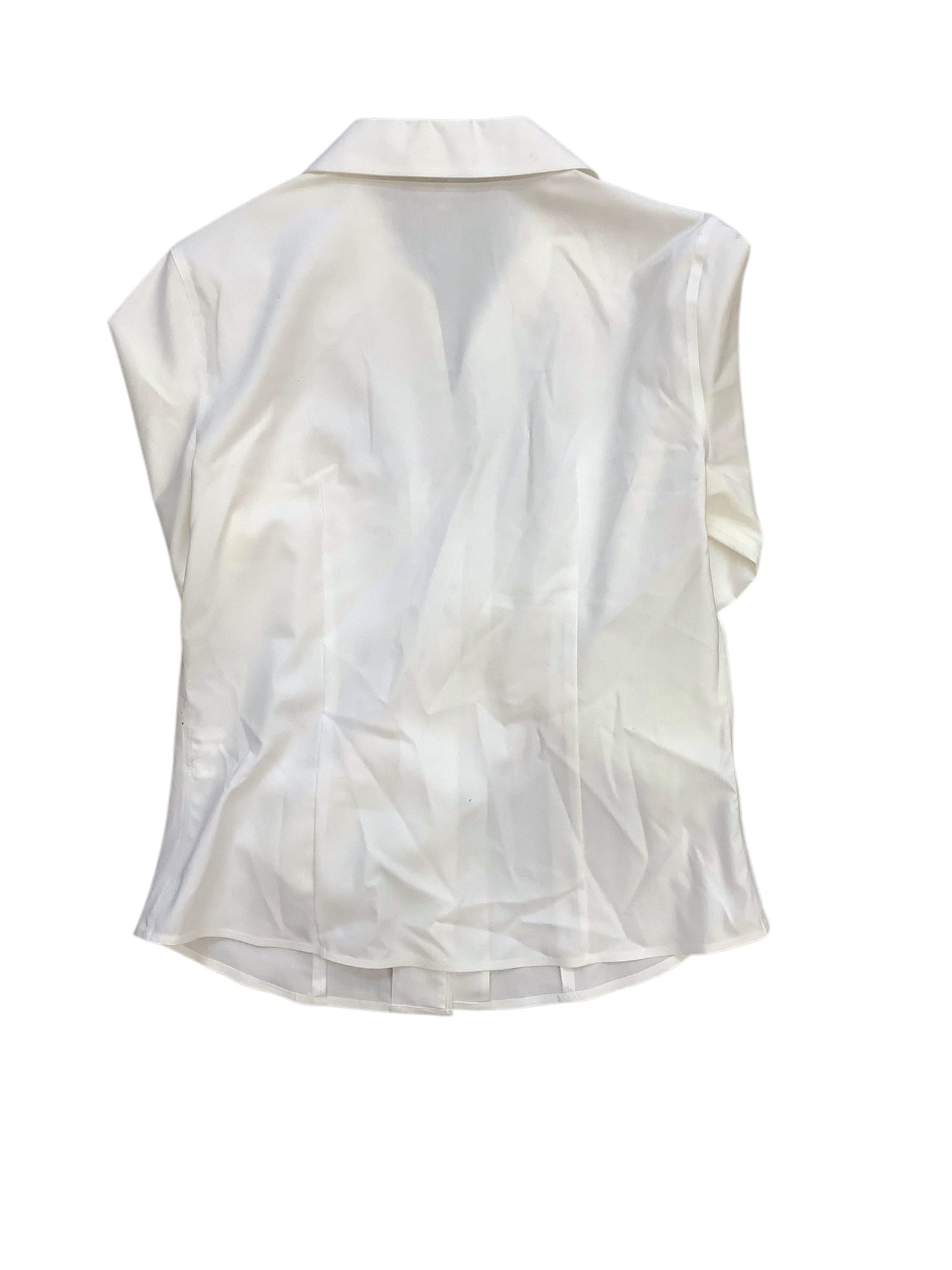 Blouse Long Sleeve By Karl Lagerfeld In White, Size: M