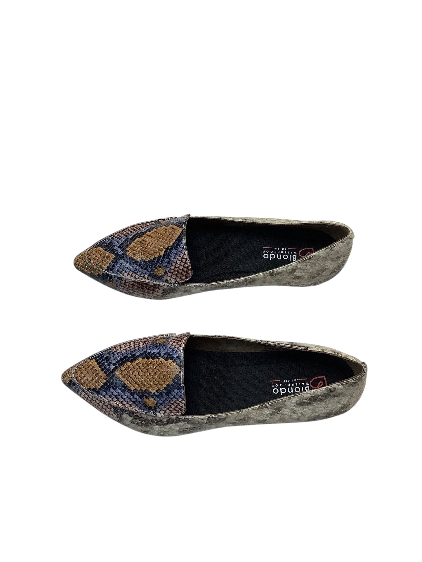 Shoes Flats By Blondo In Snakeskin Print, Size: 7