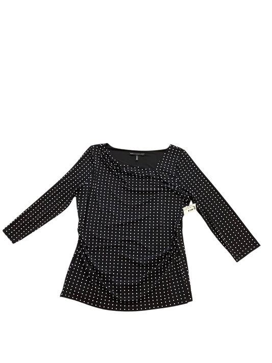 Blouse Long Sleeve By White House Black Market In Polkadot Pattern, Size: Xl