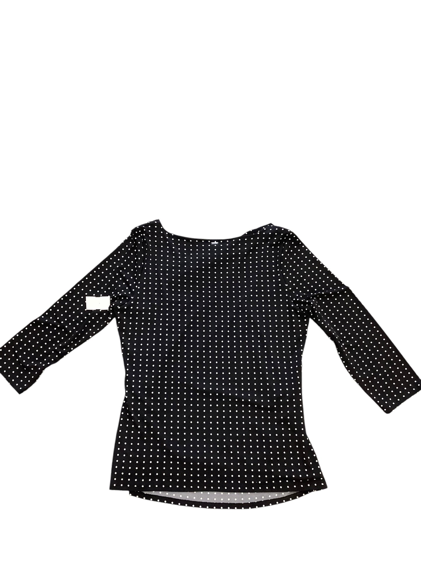 Blouse Long Sleeve By White House Black Market In Polkadot Pattern, Size: Xl