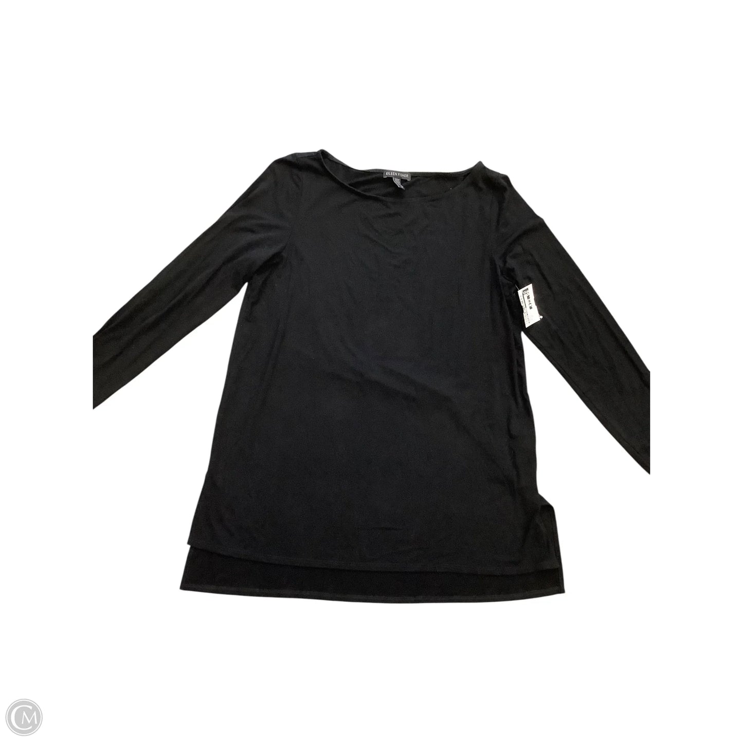 Top Long Sleeve By Eileen Fisher In Black, Size: S